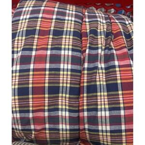 Ralph Lauren Garrison Madris Comforter Twin Blue Plaid Made in USA Preppy Nautic